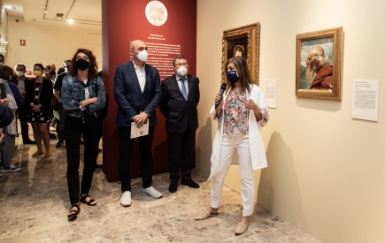 Presentación a los medios de la exposición Pradilla y la pintura. Contexto de una obsesión. Foto: José Garrido. Museo de Zaragoza.