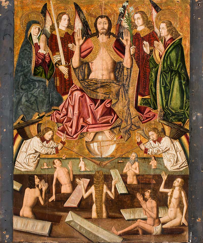 Juicio Final. Miguel Jiménez. Óleo sobre tabla. Gótico. 1483-1487.