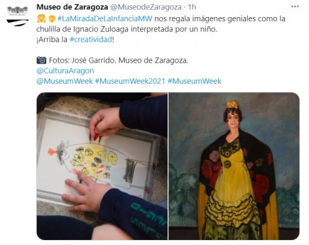 Publicación Museum Week 2021 #LaMiradaDeLaInfancia. Museo de Zaragoza.