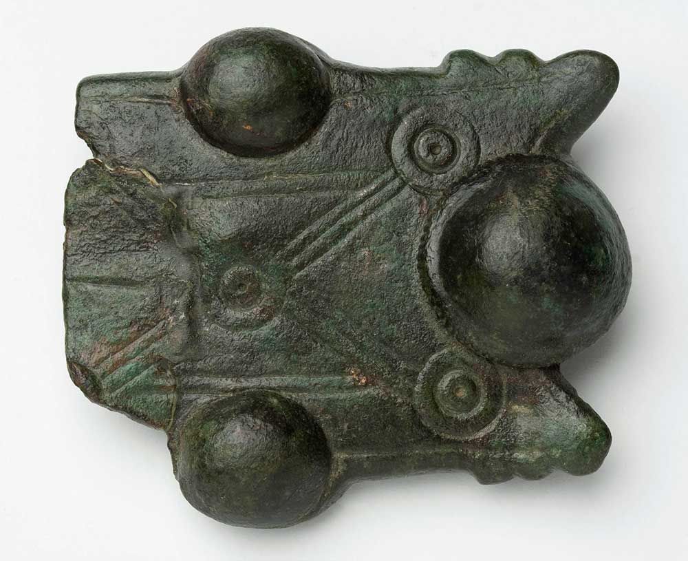 Broche de cinturón merovingio Bronce Reino visigodo Siglo VI Alfajarín 51119