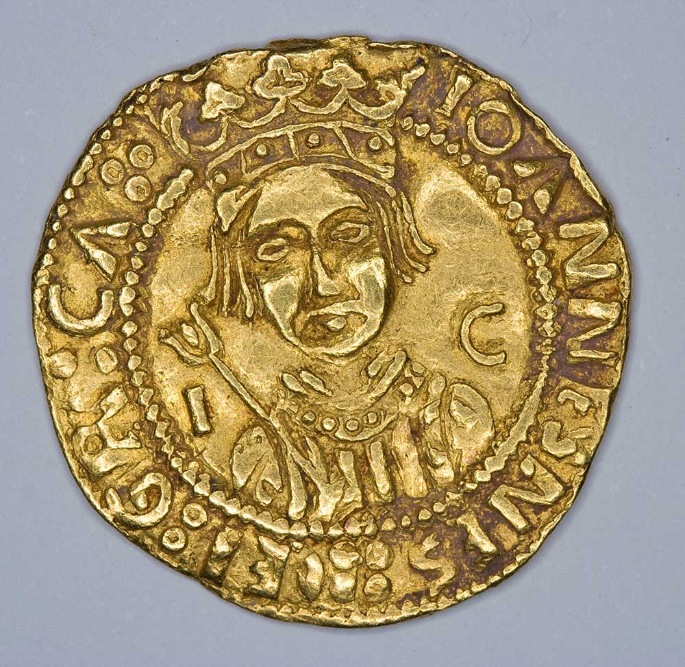 Moneda - Ducado de Juan II de Aragón Oro Baja Edad Media 1458-1479 Ceca de Zaragoza 55827