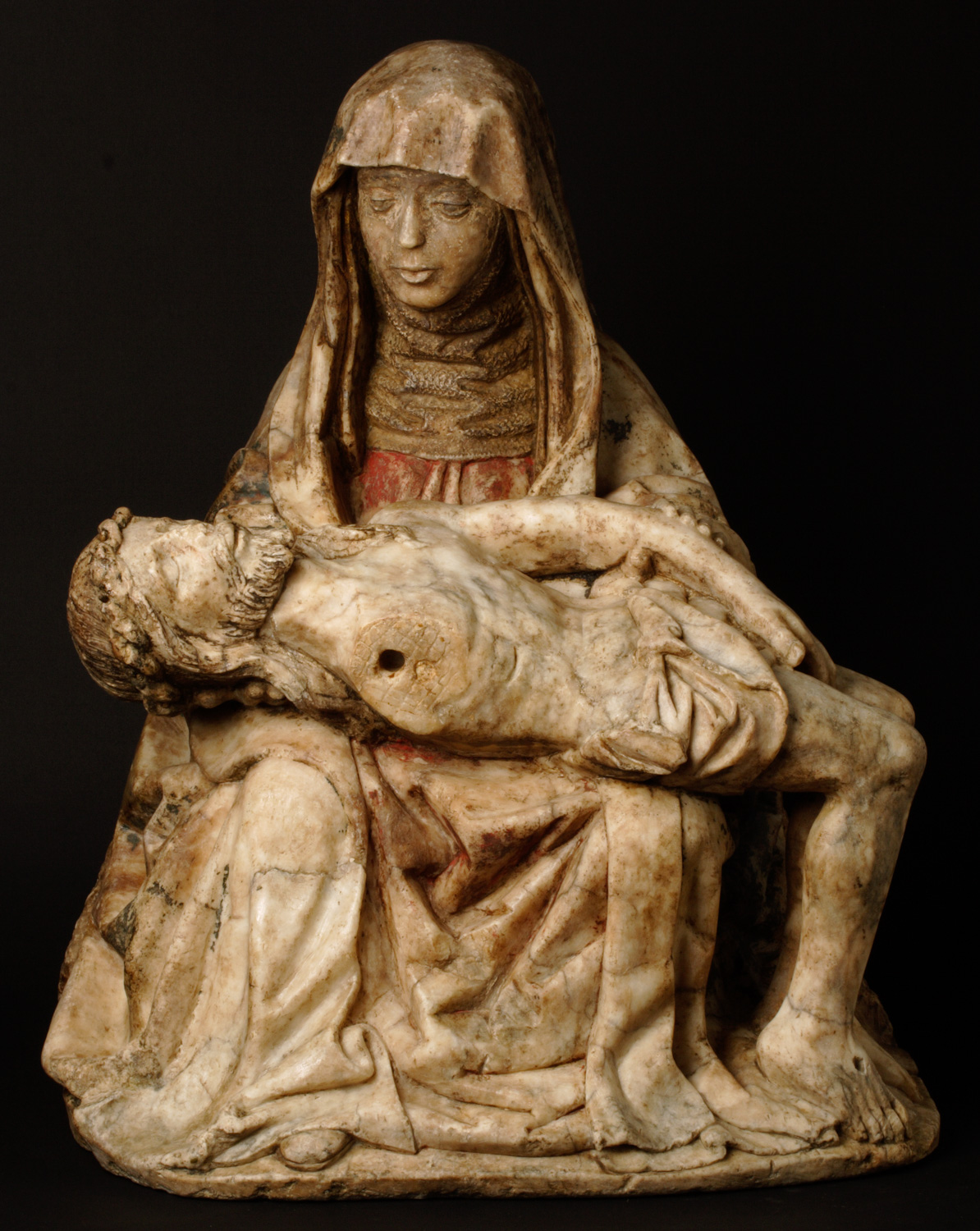 Piedad, Maestro Ans, Alabastro, 1467-1477. Foto: J.Garrido.Museo de Zaragoza.