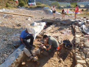 Excavaciones arqueológicas en el Pueyo de Marcuello. Fotos: Museo de Huesca.