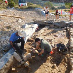 Excavaciones arqueológicas en el Pueyo de Marcuello. Fotos: Museo de Huesca.