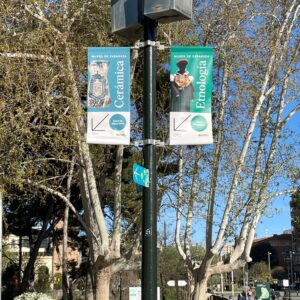 Banderolas cerámica y etnología en el parque José Antonio Labordeta. Foto: P. Blanco. Museo de Zaragoza