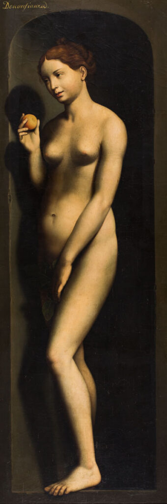 Eva. Óleo sobre lienzo. Mariano Dordal. Hacia 1802. Foto: J. J. Checa. Museo de Zaragoza.
