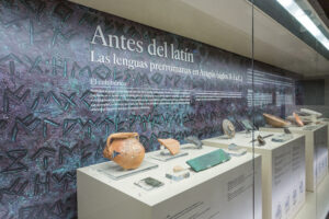 Antes del latín exposición. Foto: Omar Pedraza. Museo de Zaragoza.